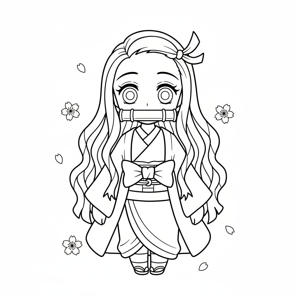 Coloriage coloriage nezuko