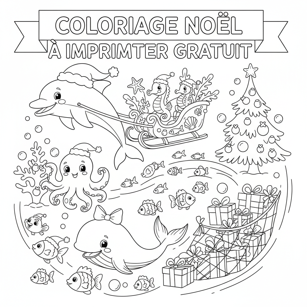 Coloriage coloriage noël à imprimer gratuit 5