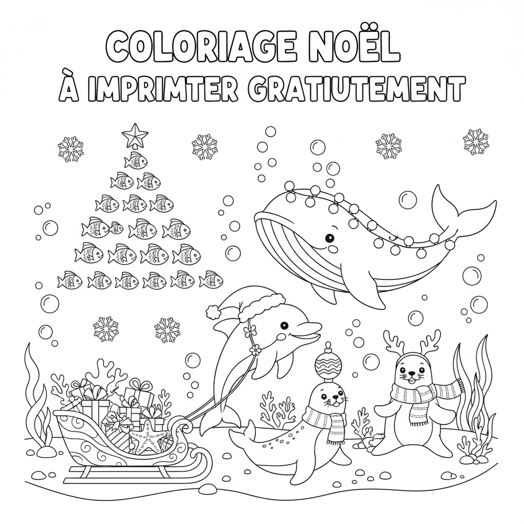 Coloriage coloriage noel à imprimer gratuitement 2