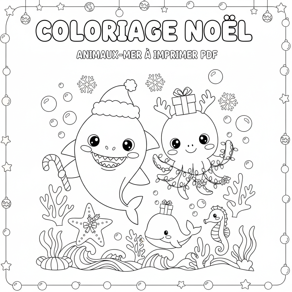 Coloriage coloriage noël à imprimer pdf