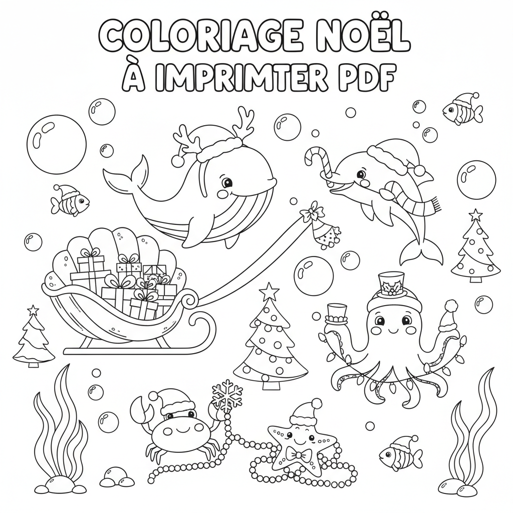 Coloriage coloriage noel à imprimer pdf