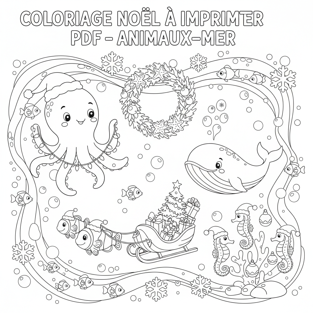 Coloriage coloriage noel à imprimer pdf 5