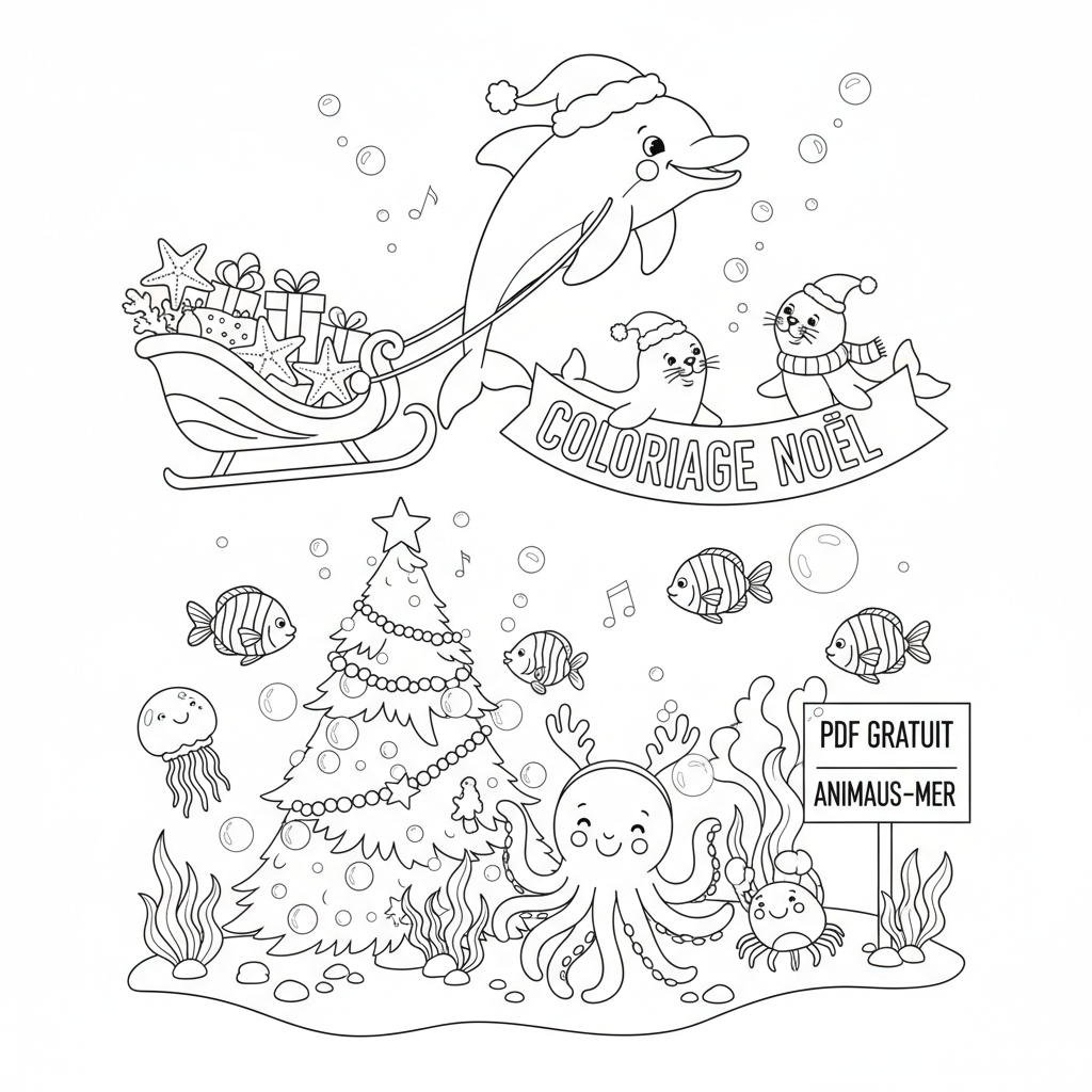 Coloriage coloriage noel à imprimer pdf gratuit 2