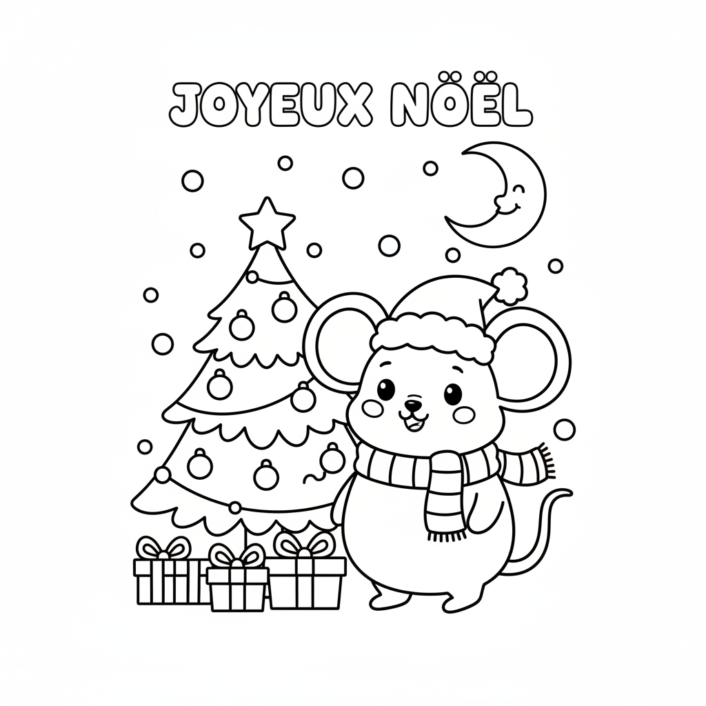 Coloriage Noel Disney Gratuit à Imprimer pour Enfants