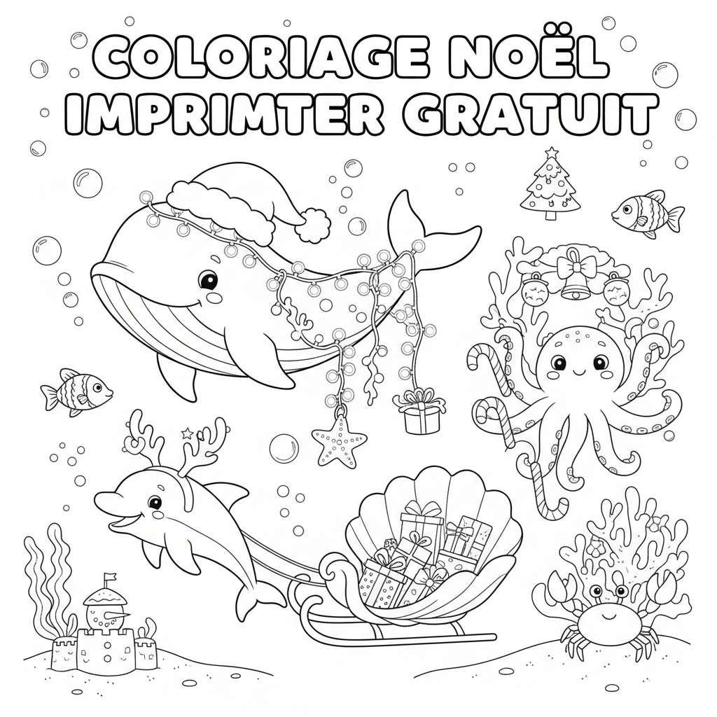 Coloriage coloriage noel imprimer gratuit 4