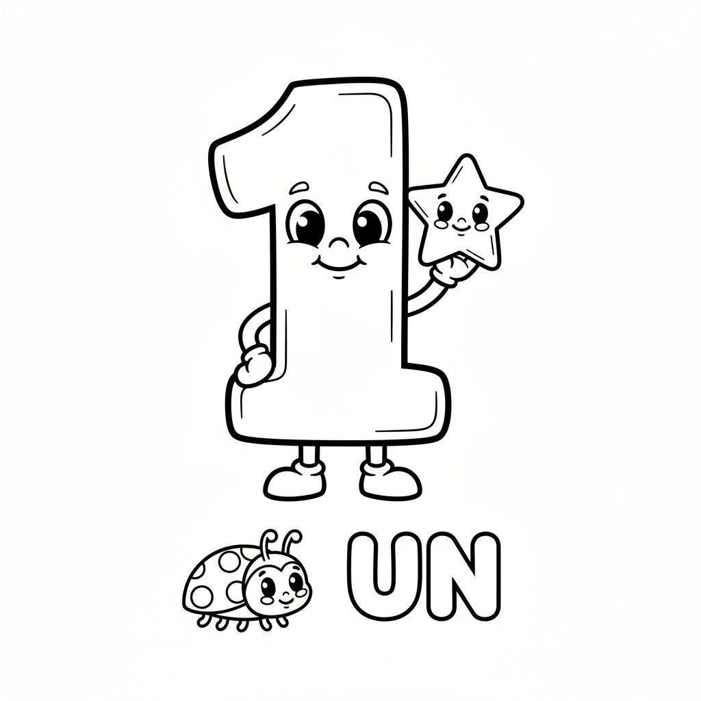 Coloriage coloriage nombre