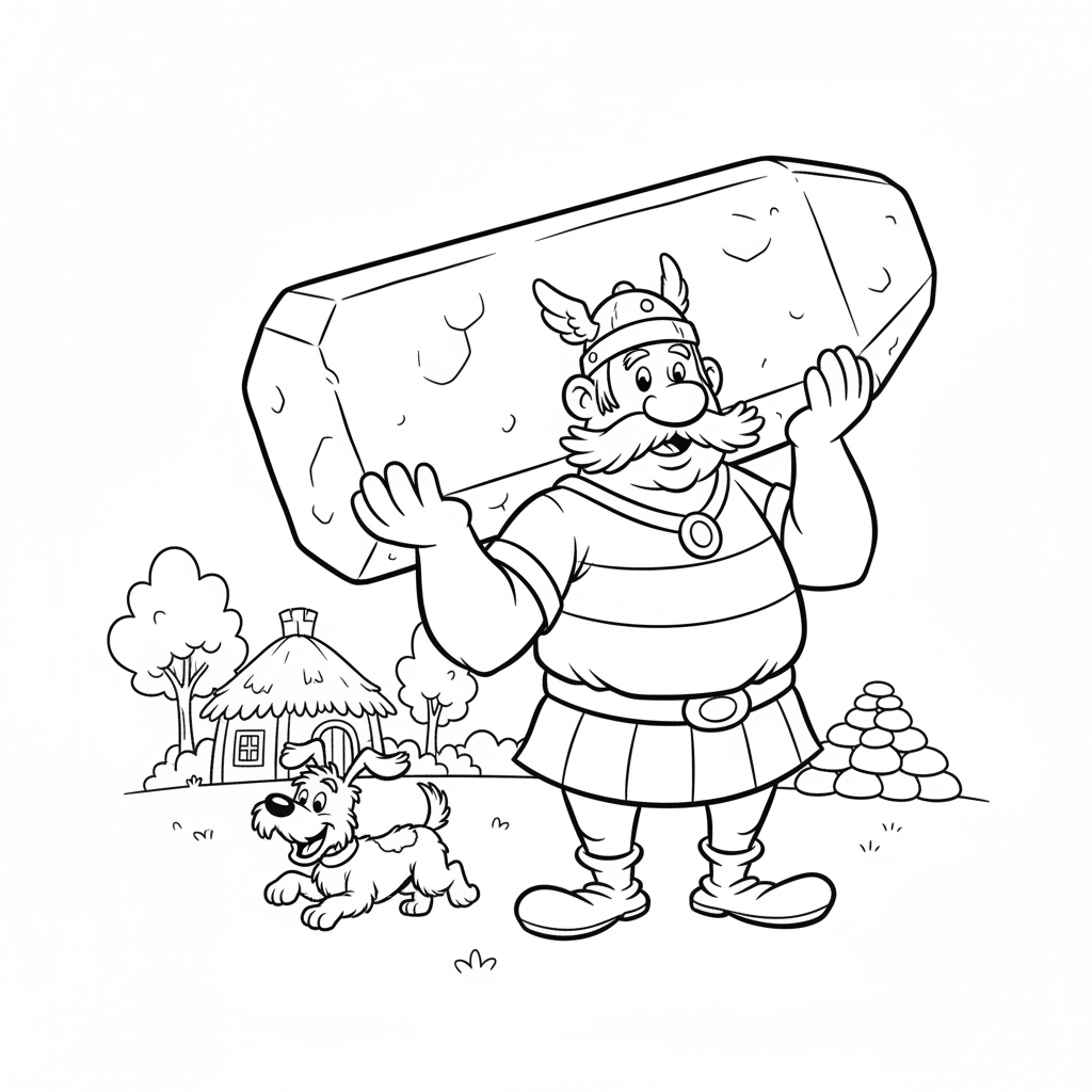 Coloriage coloriage obelix 2