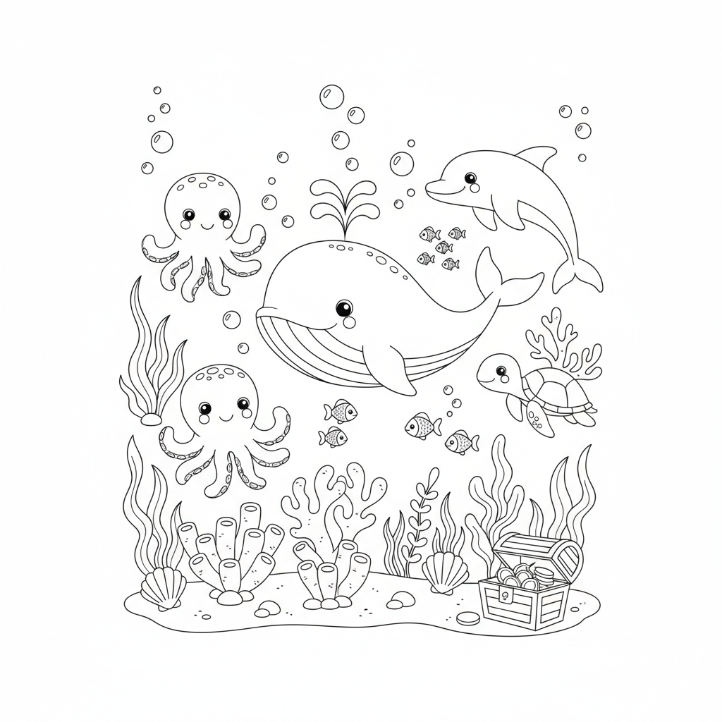 Coloriage coloriage océan 2