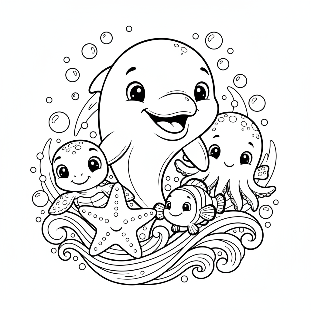 Coloriage coloriage océan 4