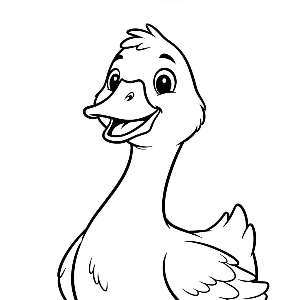 Coloriage coloriage oie 4