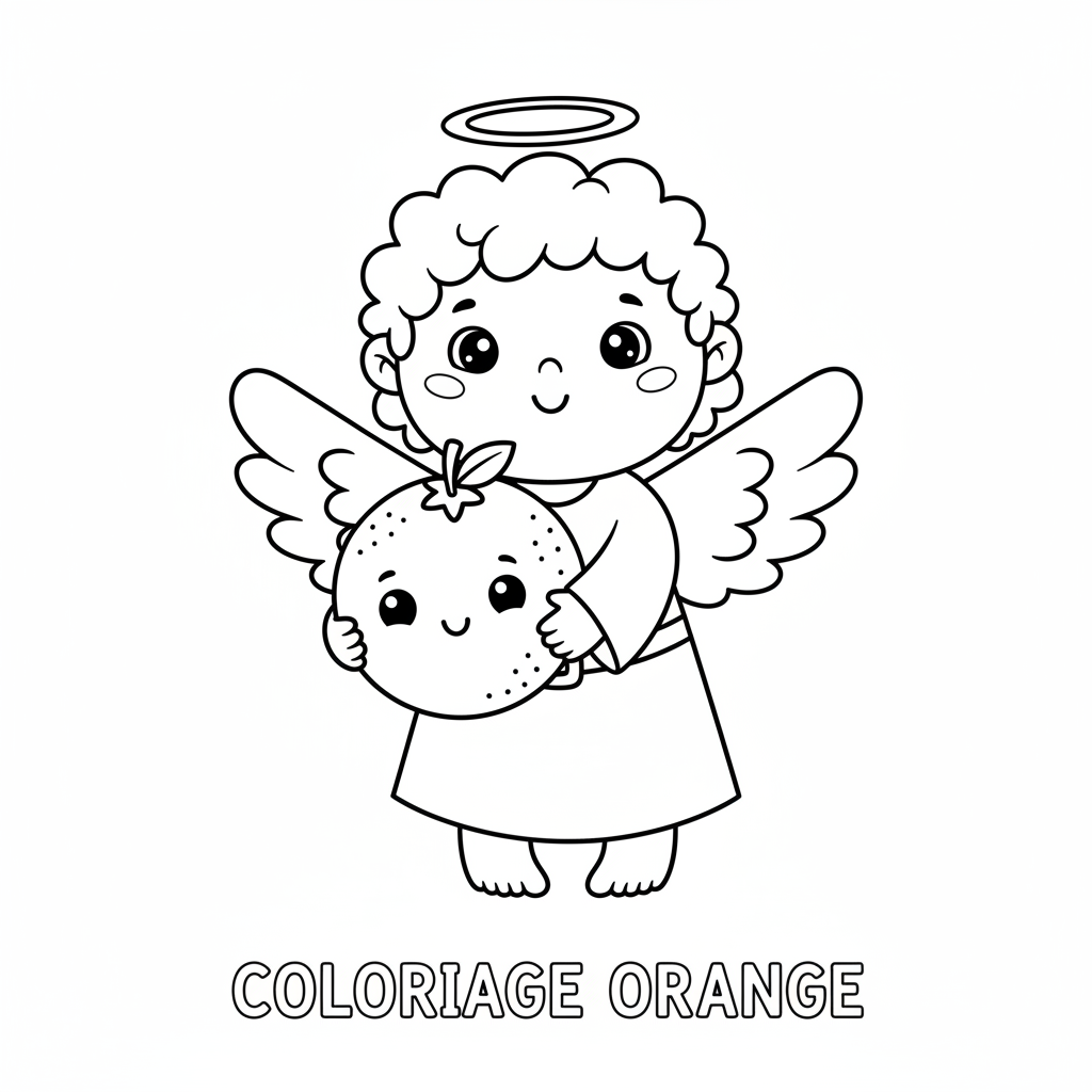 Coloriage coloriage orange