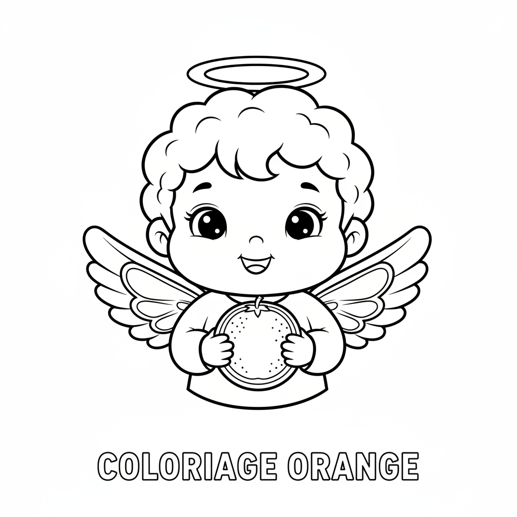 Coloriage coloriage orange 4