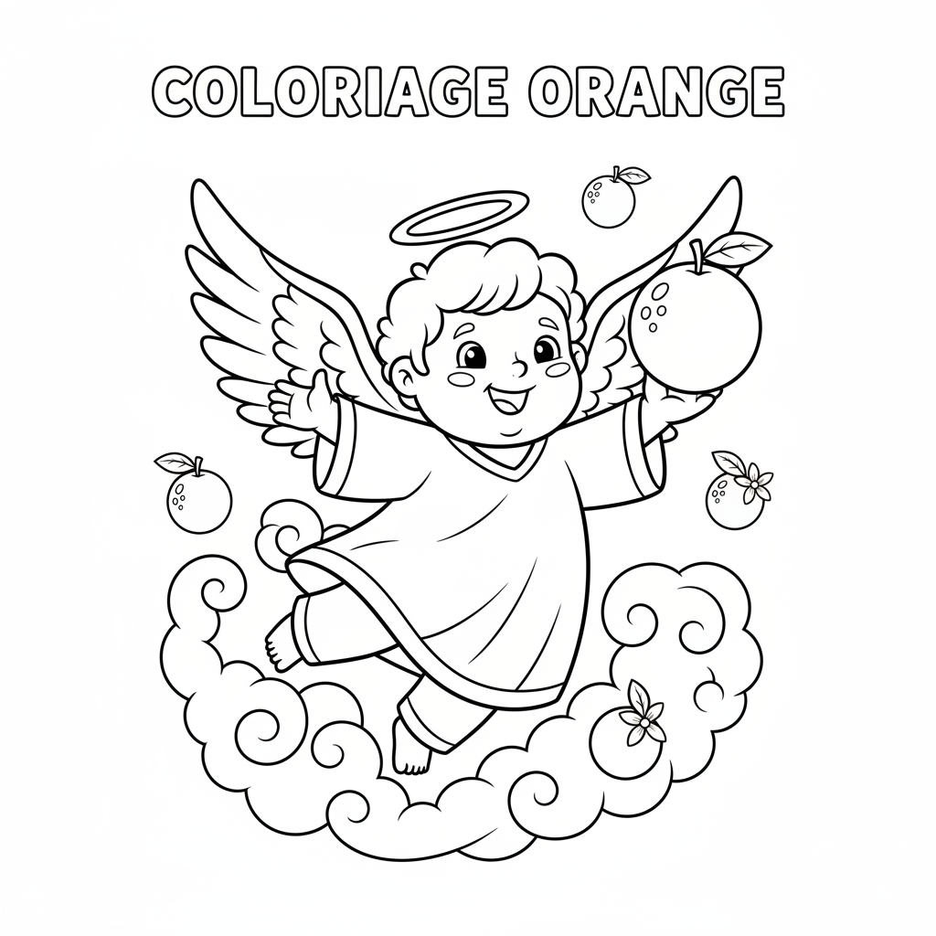 Coloriage coloriage orange 5