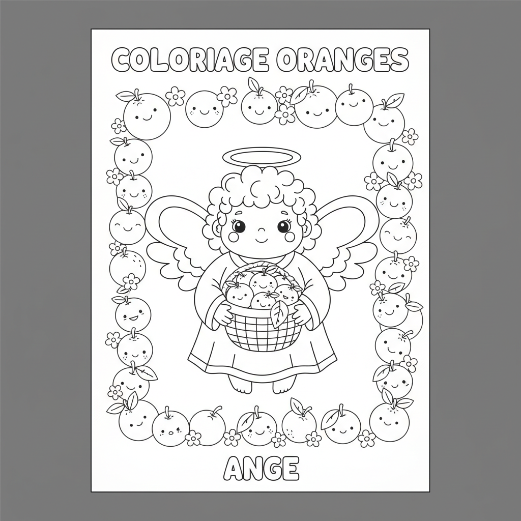 Coloriage coloriage oranges