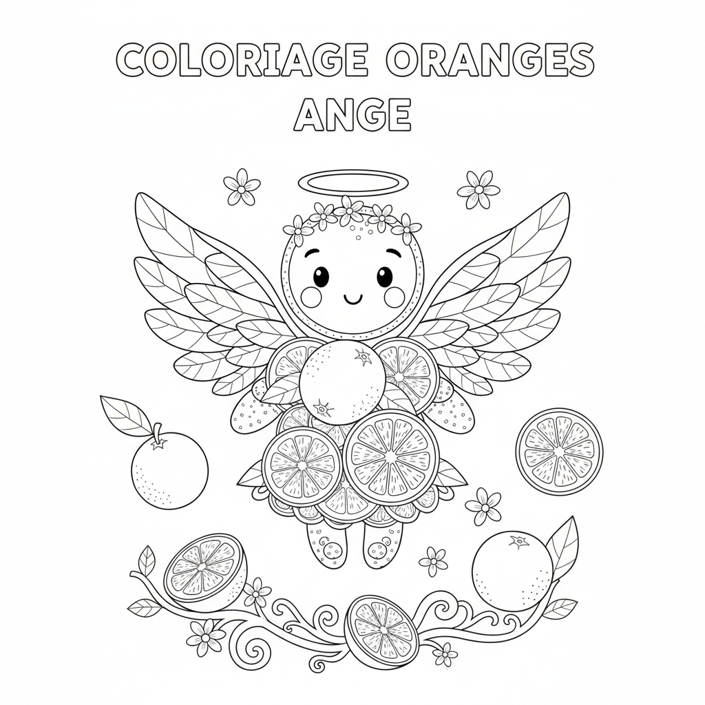 Coloriage coloriage oranges 2