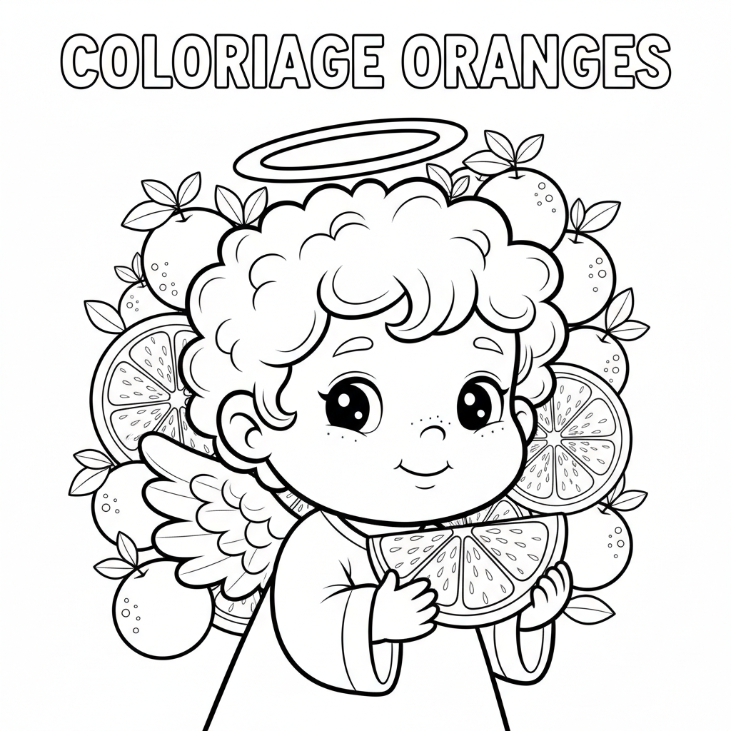 Coloriage coloriage oranges 4