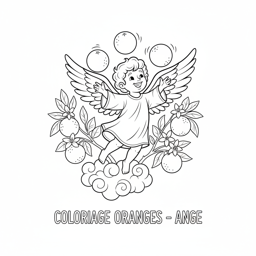 Coloriage coloriage oranges 5