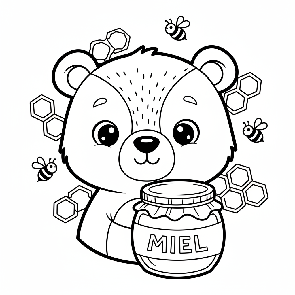 Coloriage coloriage ours à imprimer 4