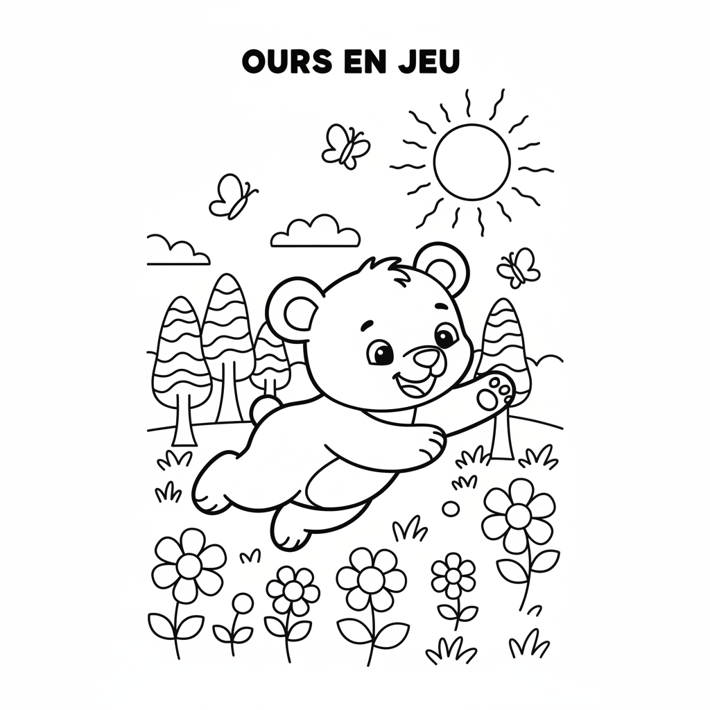 Coloriage coloriage ours maternelle 5