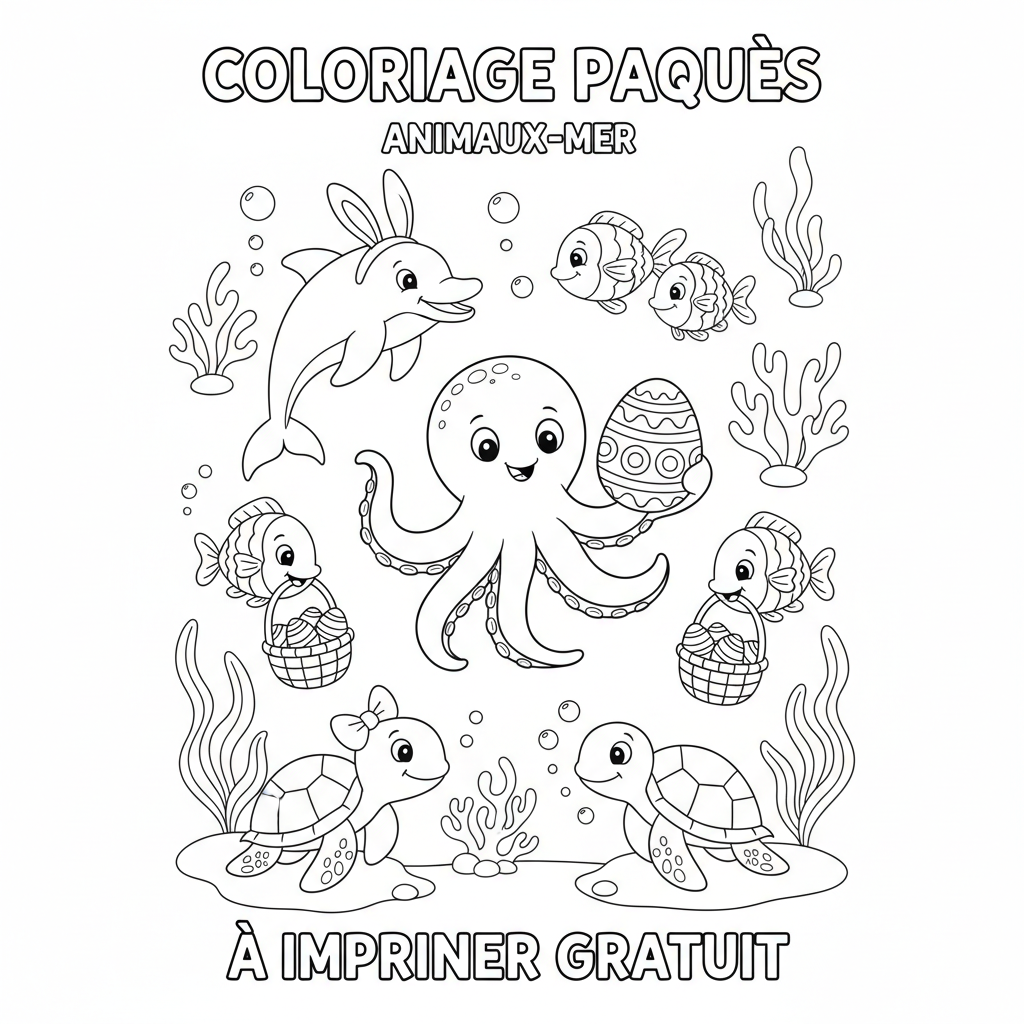 Coloriage coloriage paques à imprimer gratuit 3