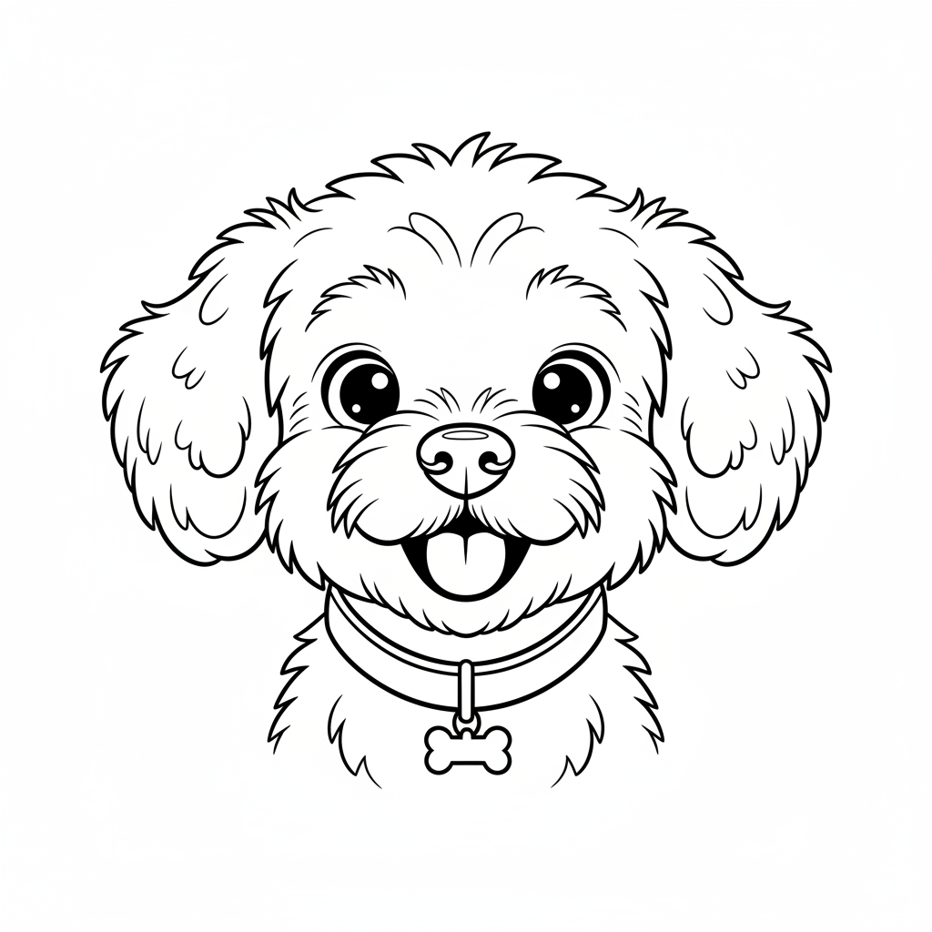 Coloriage coloriage petit chien 4