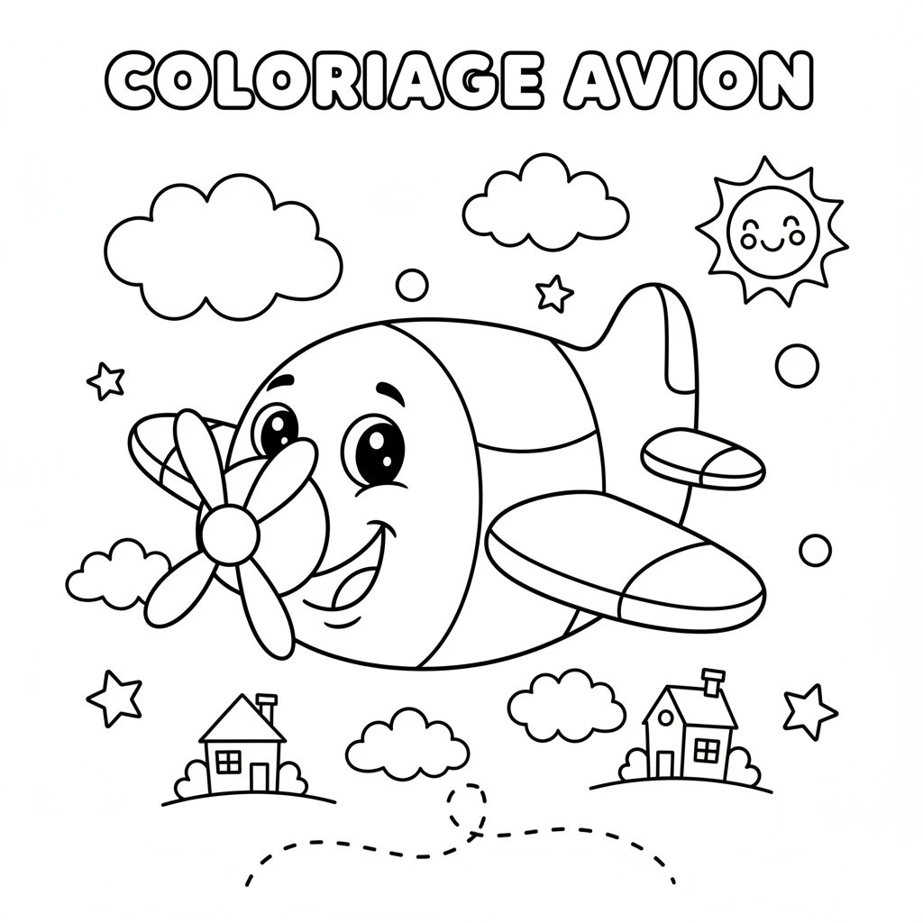 Coloriage coloriage plane