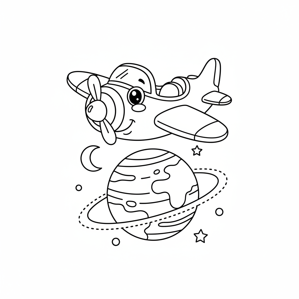 Coloriage coloriage planète