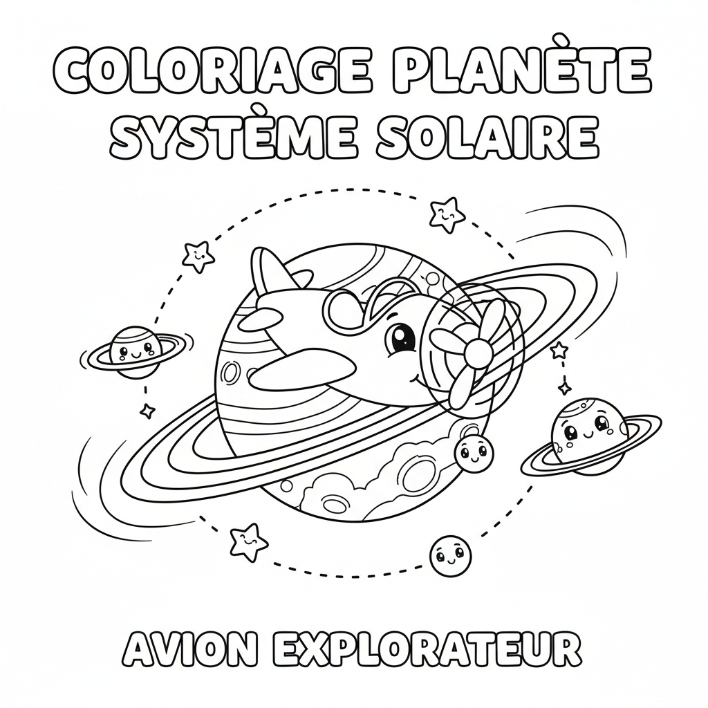 Coloriage coloriage planete systeme solaire 5