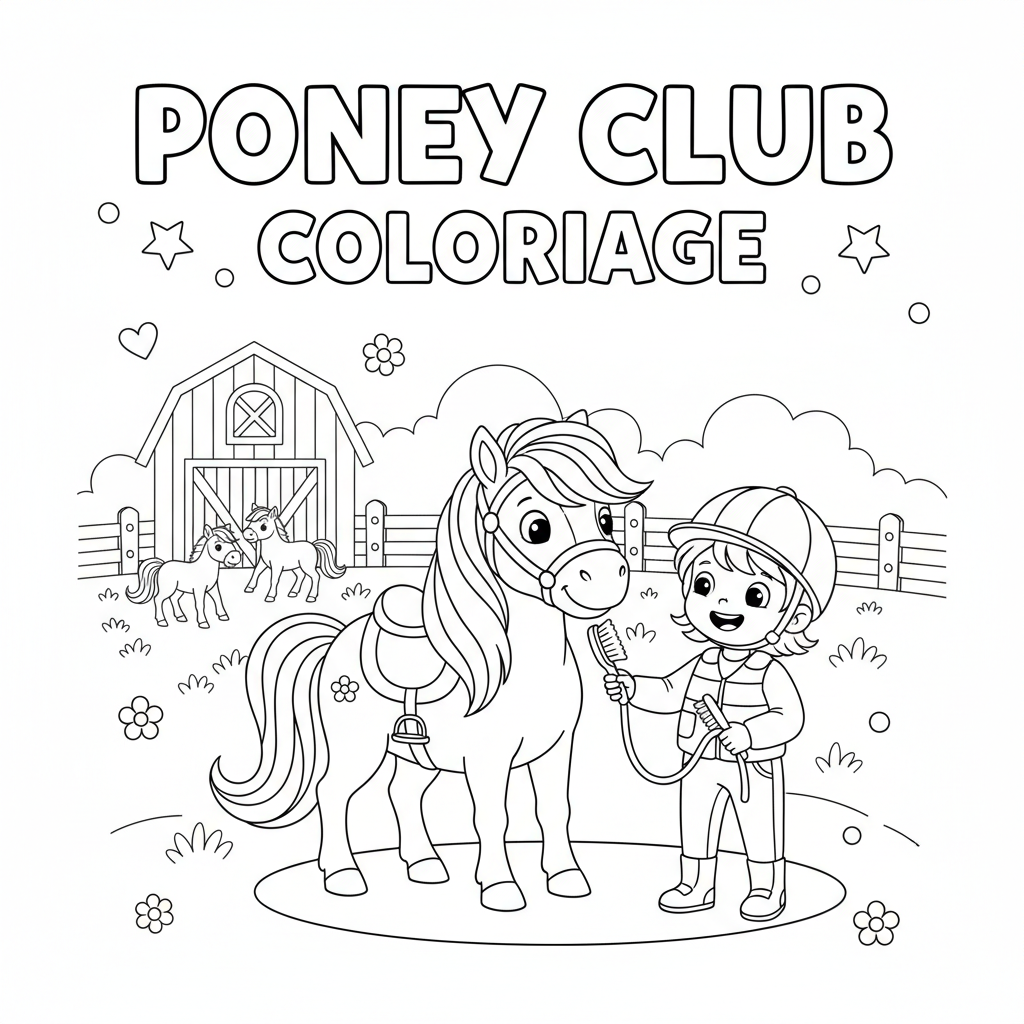 Coloriage coloriage poney club 2