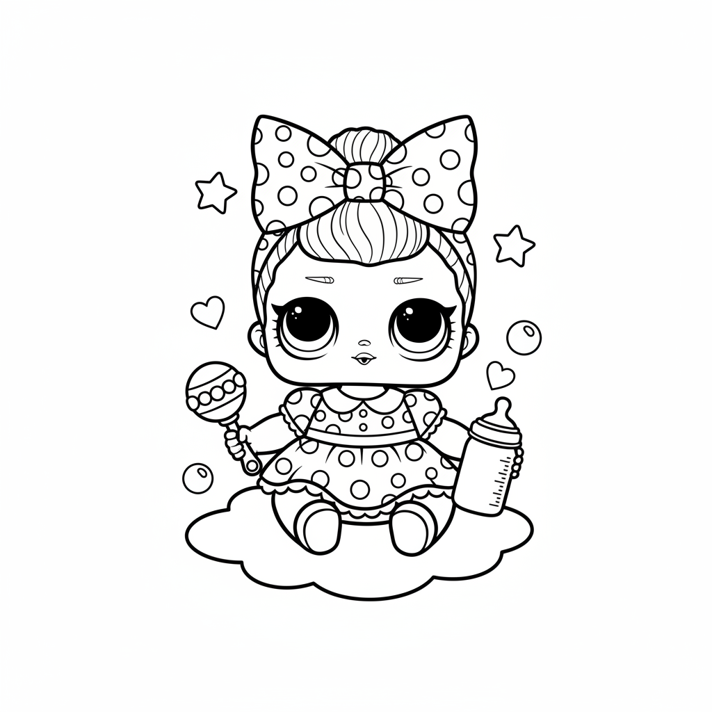 Coloriage Poupee Lol Bebe Gratuit à Imprimer