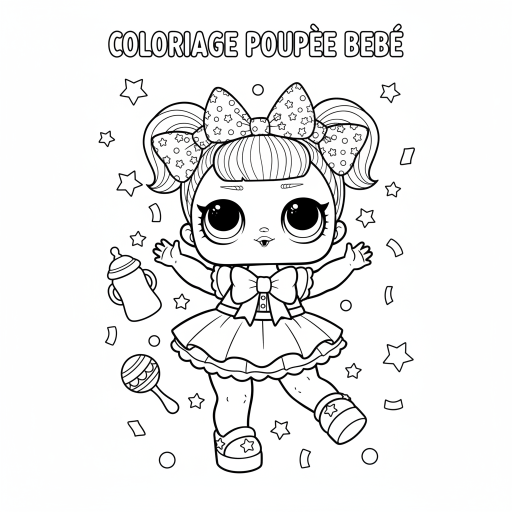 Coloriage coloriage poupeé lol bebe 5
