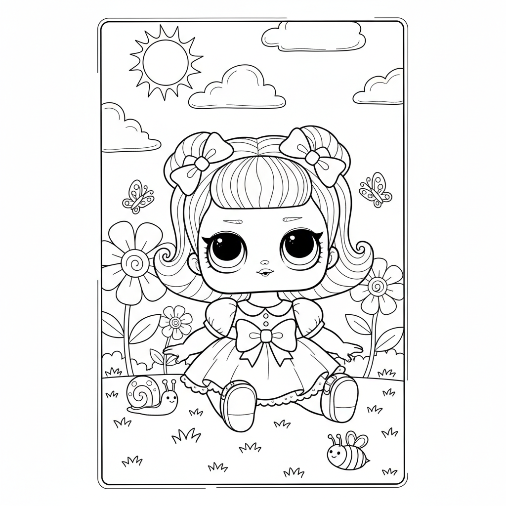 Coloriage coloriage poupee lol bebe 3