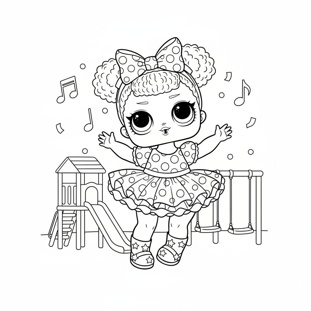 Coloriage coloriage poupee lol bebe 5