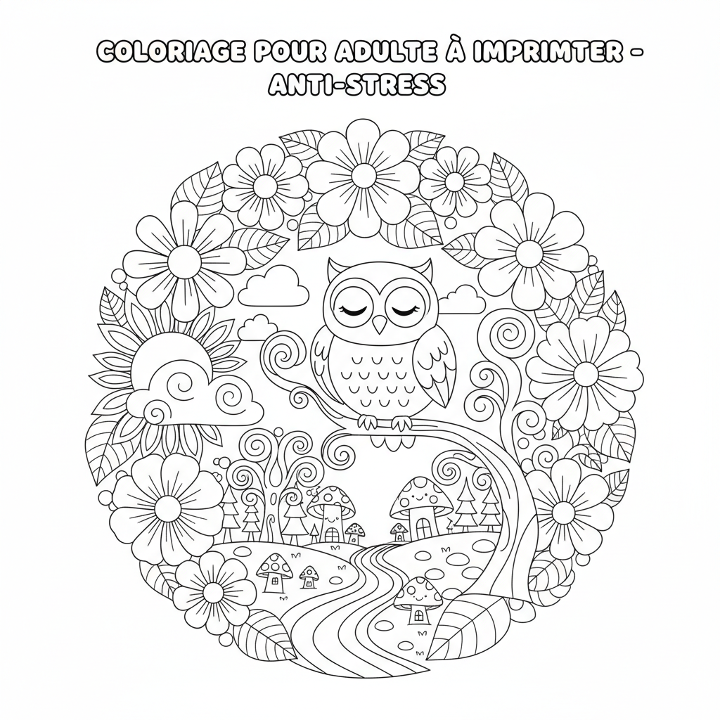 Coloriage coloriage pour adulte a imprimer 3