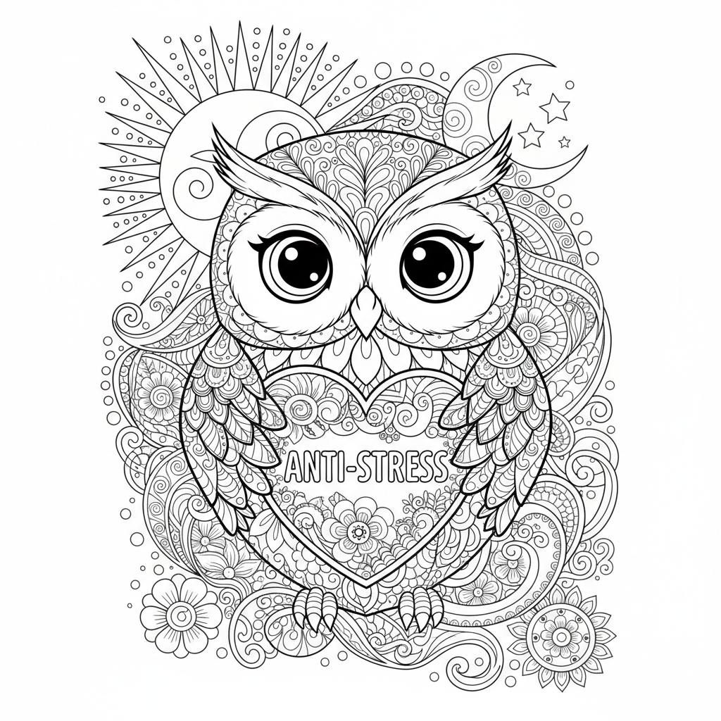 Coloriage coloriage pour adultes anti stress 4