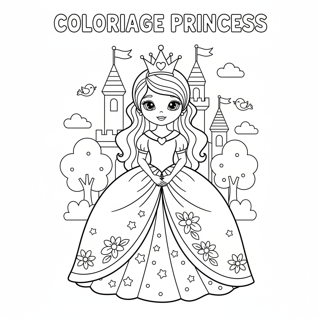 Coloriage coloriage princess disney