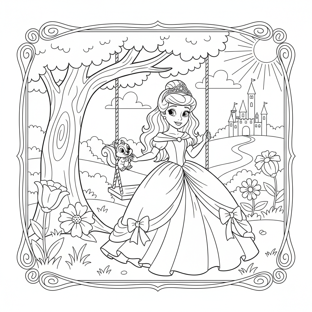 Coloriage coloriage princess disney 3