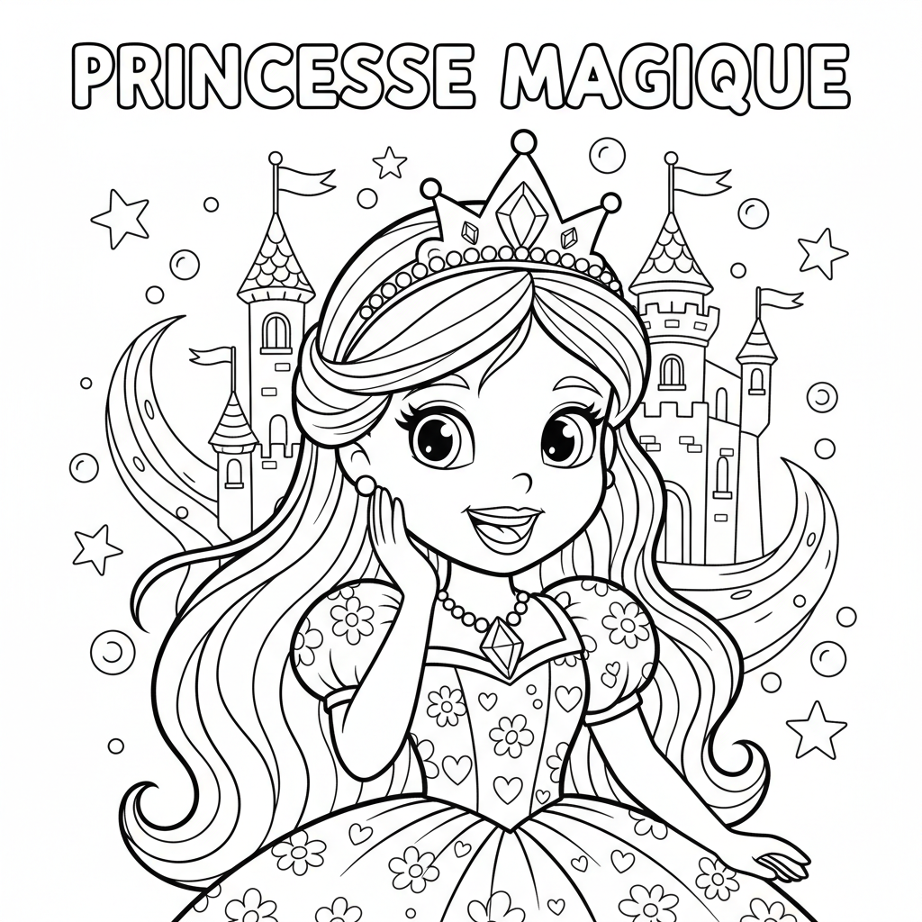 Coloriage coloriage princess disney 4