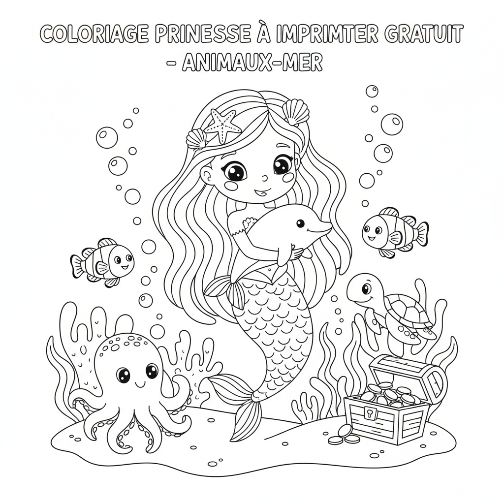 Coloriage coloriage princesse à imprimer gratuit 3