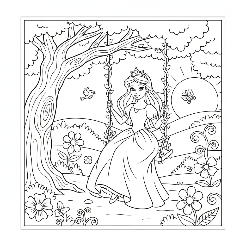 Coloriage coloriage princesse disney 3