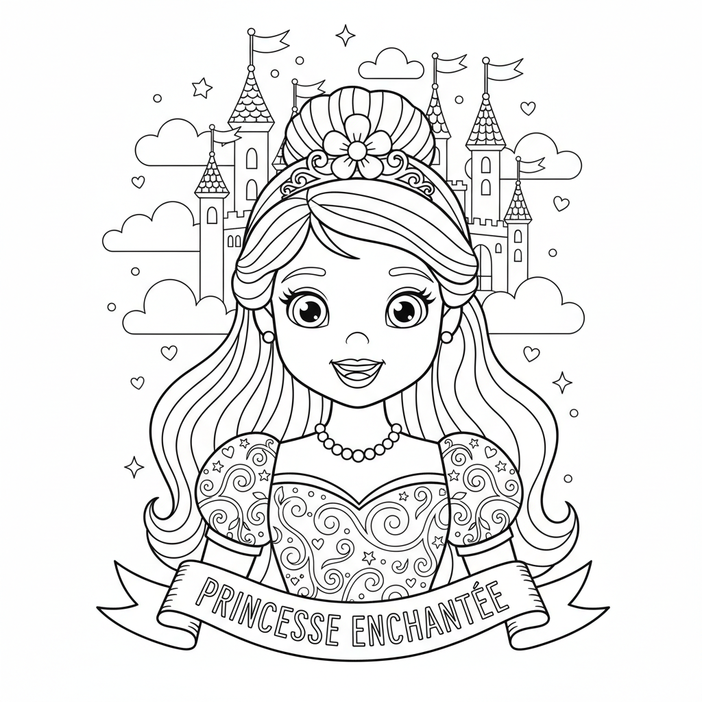 Coloriage coloriage princesse disney a imprimer 4