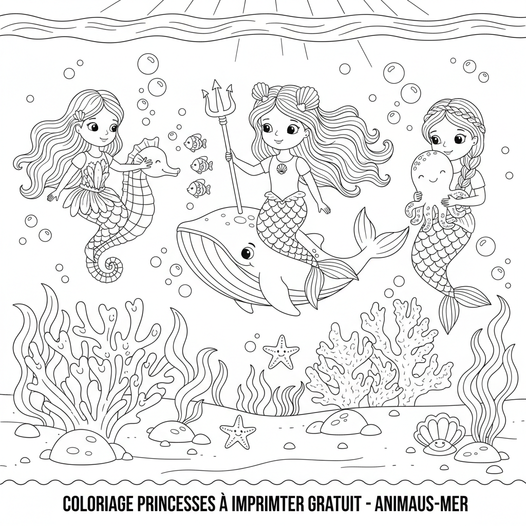 Coloriage coloriage princesses à imprimer gratuit 3