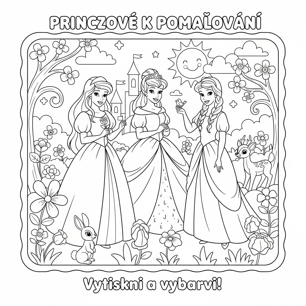Coloriage coloriage princesses disney a imprimer 3