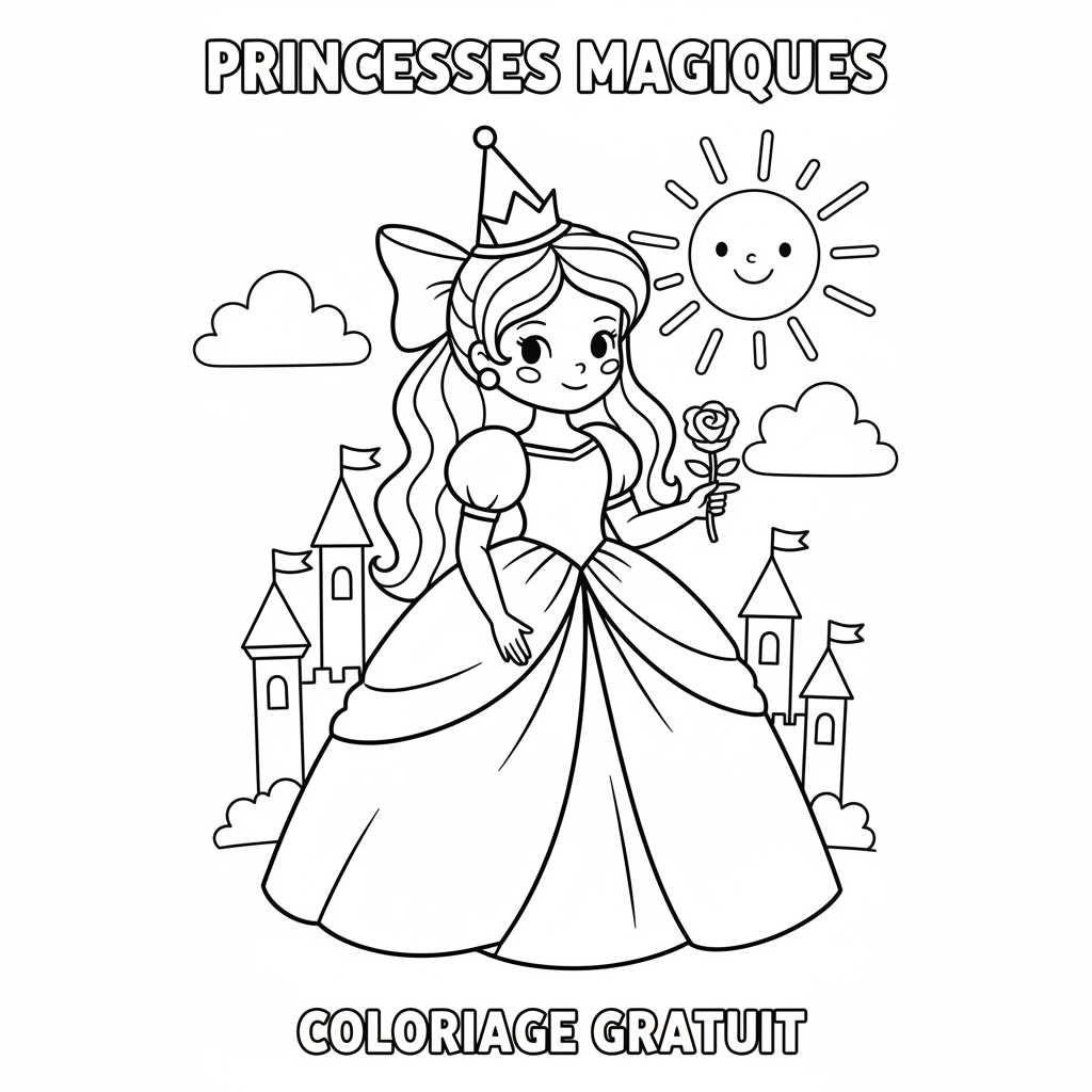 Coloriage Princesses Disney à Imprimer Gratuit à Colorier