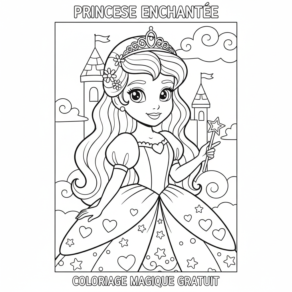Coloriage coloriage princesses disney à imprimer gratuit 4