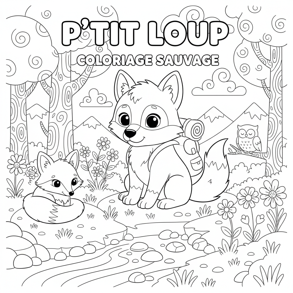 Coloriage coloriage p'tit loup à imprimer 2