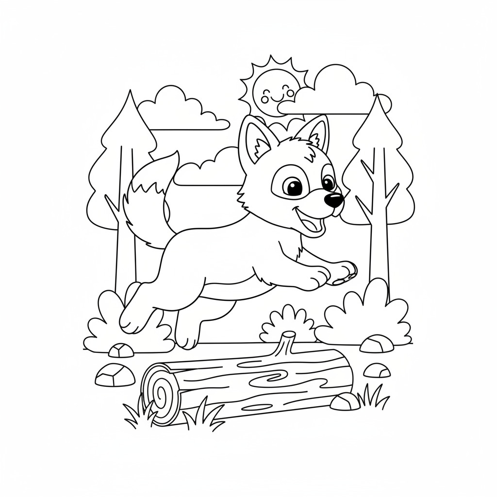 Coloriage coloriage p'tit loup à imprimer 5