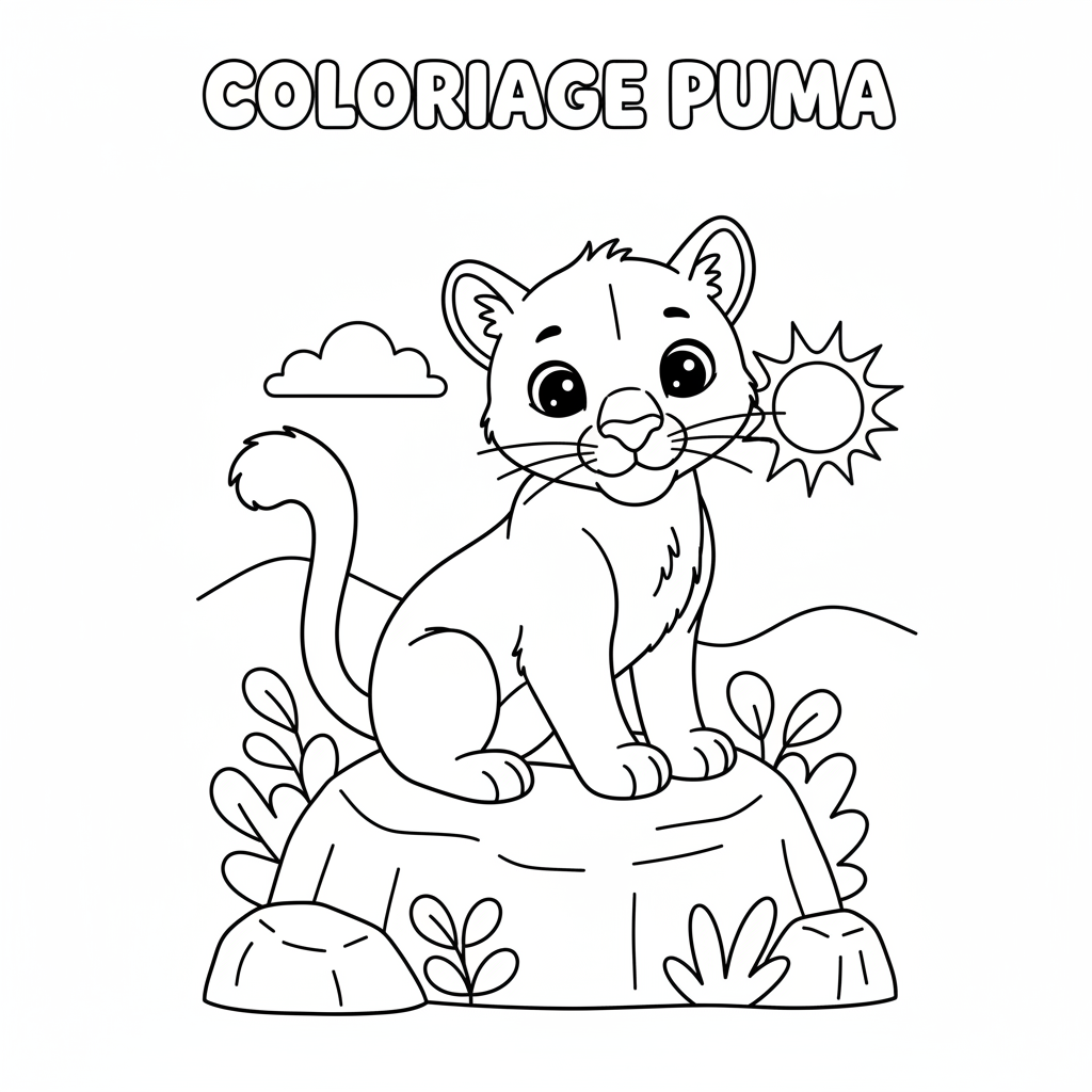 Coloriage coloriage puma 2