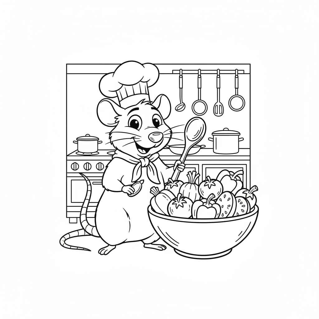 Coloriage coloriage ratatouille