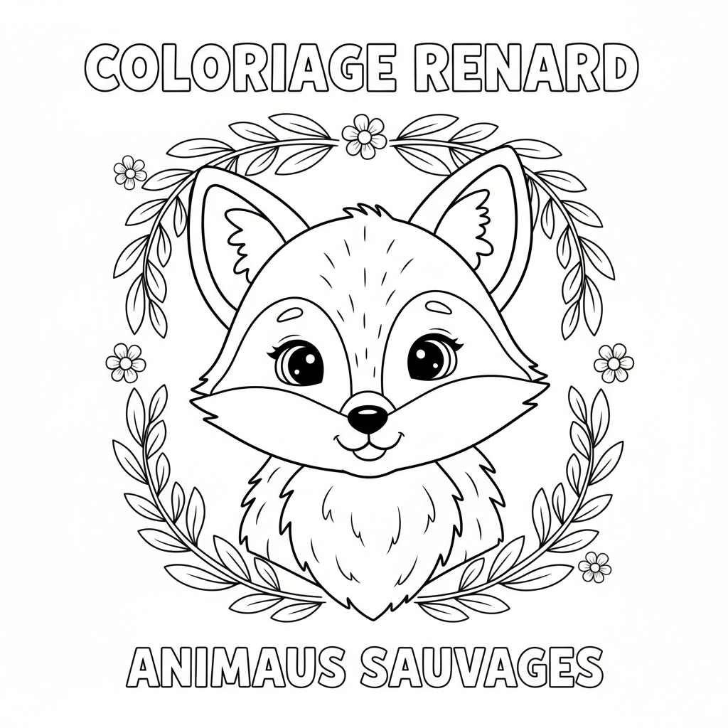 Coloriage coloriage renard 4